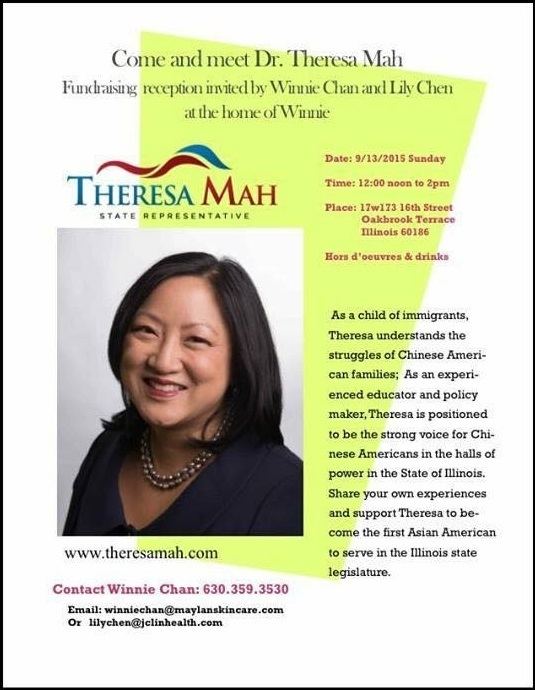 Theresa Mah Come and Meet Dr Theresa Mah Candidate for State Rep 2d District