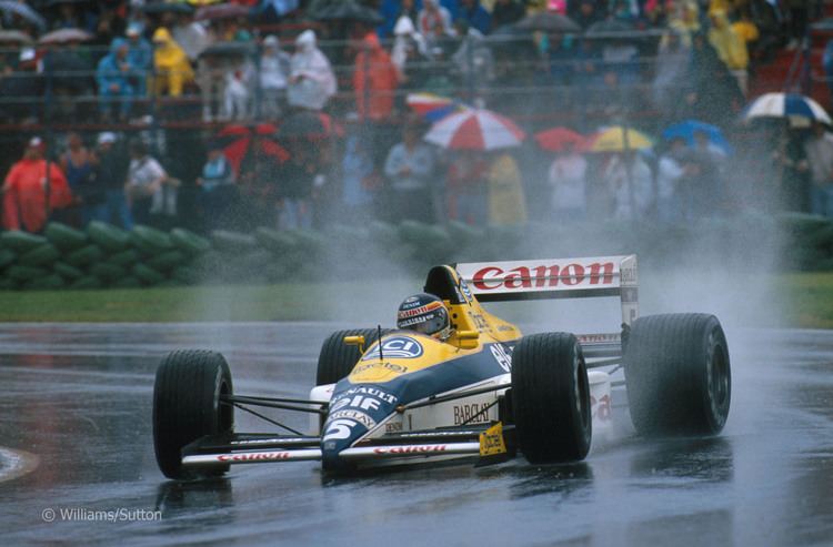 Thierry Boutsen 1989 Thierry Boutsen gives the WilliamsRenault