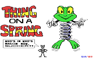Thing on a Spring GB64COM C64 Games Database Music Emulation Frontends Reviews