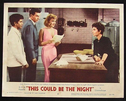 This Could Be the Night (film) THIS COULD BE THE NIGHT Lobby card 8 1957 Paul Douglas Jean Simmons