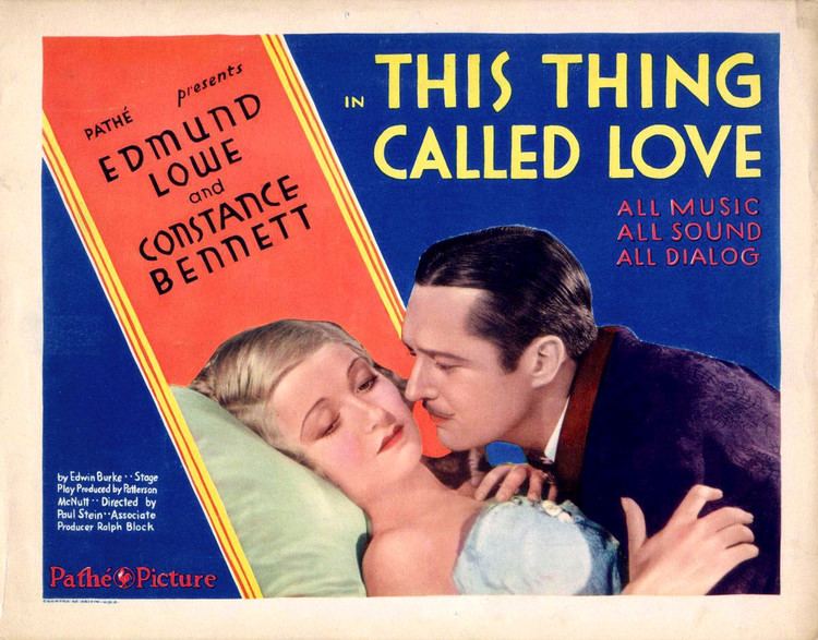 This Thing Called Love 1929 film Wikipedia