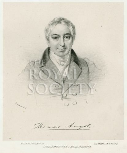 Thomas Amyot Portrait of Thomas Amyot Royal Society Picture Library