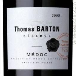 Thomas Barton (Royalist) Barton Guestier Thomas Barton Reserve Medoc Bordeaux France prices