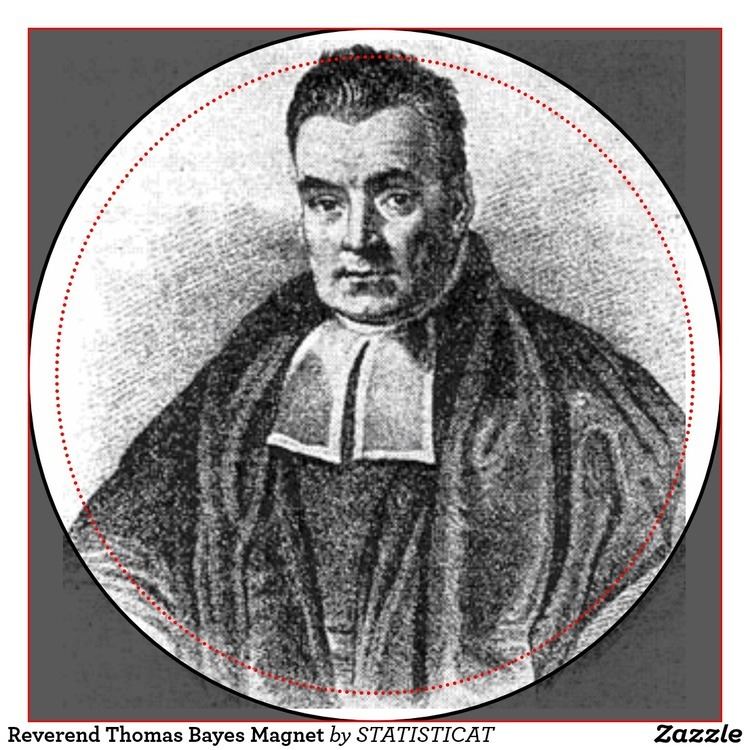 Thomas Bayes Reverend Thomas Bayes Magnet Zazzle