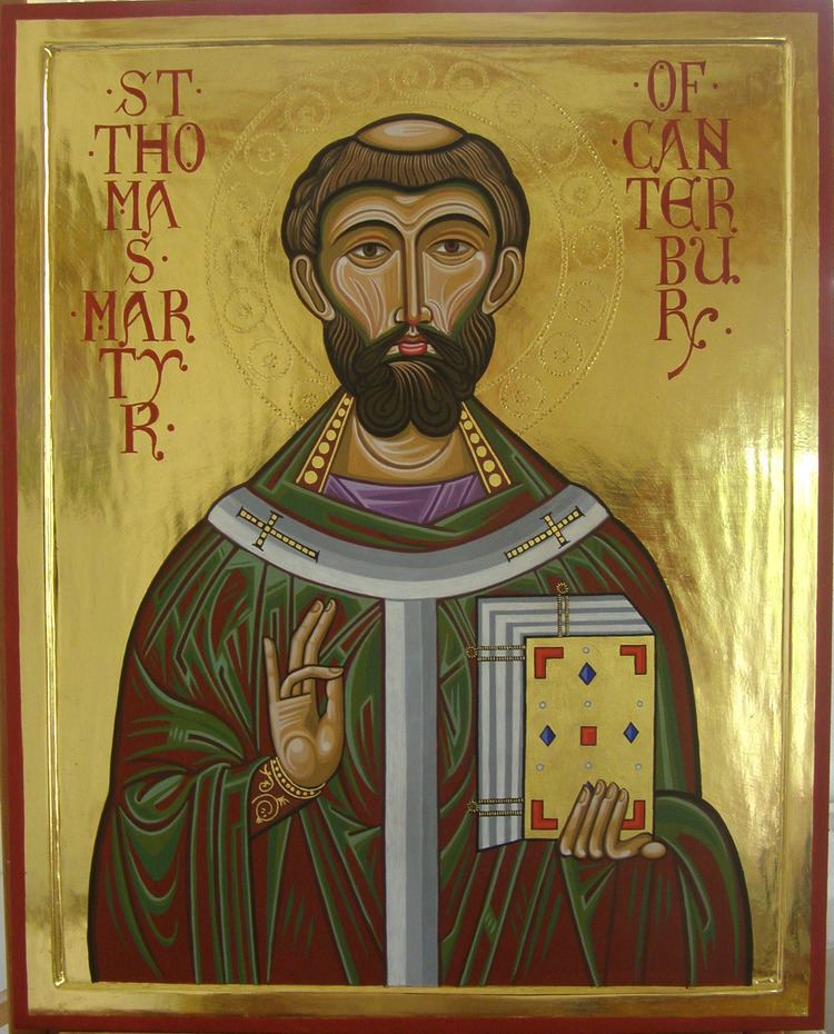 Thomas Becket ICONOGRAPHIE CHRTIENNE Saint THOMAS BECKET de