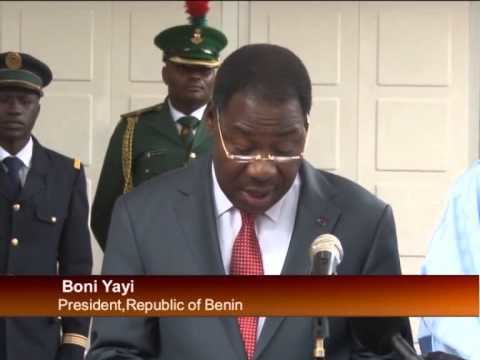 Thomas Boni Yayi PresidentElect Receives President of Benin Boni Yayi YouTube