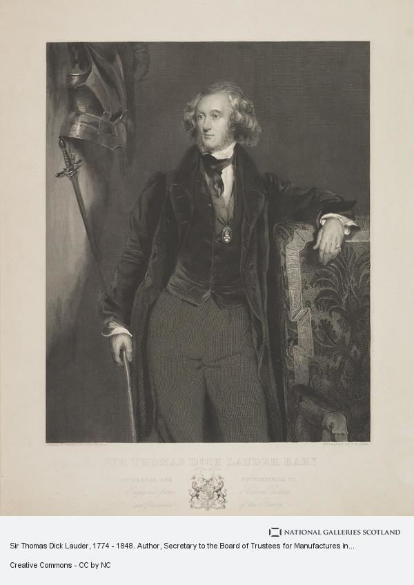 Thomas Dick Lauder Sir Thomas Dick Lauder 1774 1848 Author Secretary to the Board
