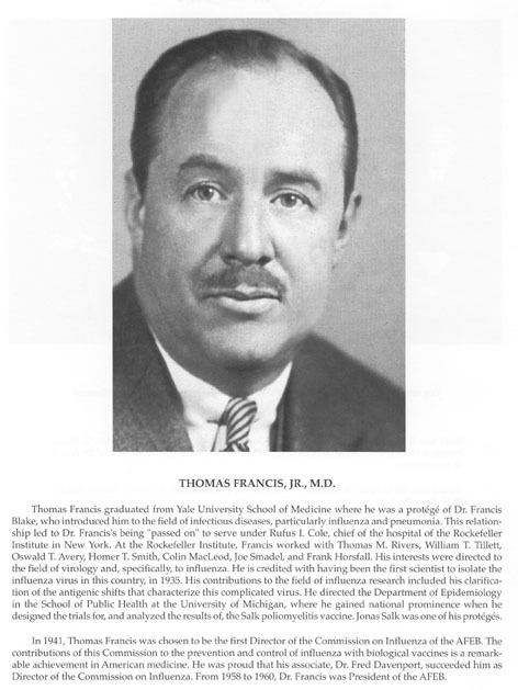 Thomas Francis Jr. Office of Medical History