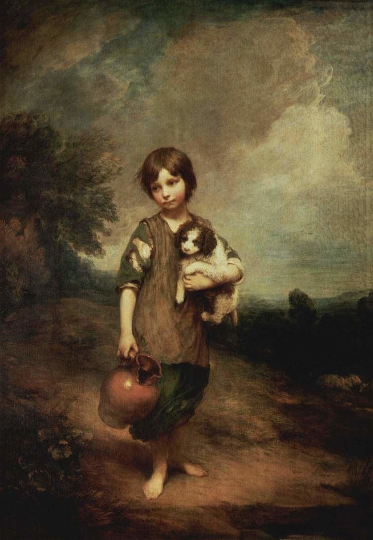 Thomas Gainsborough A peasant girl with dog and jug Thomas Gainsborough