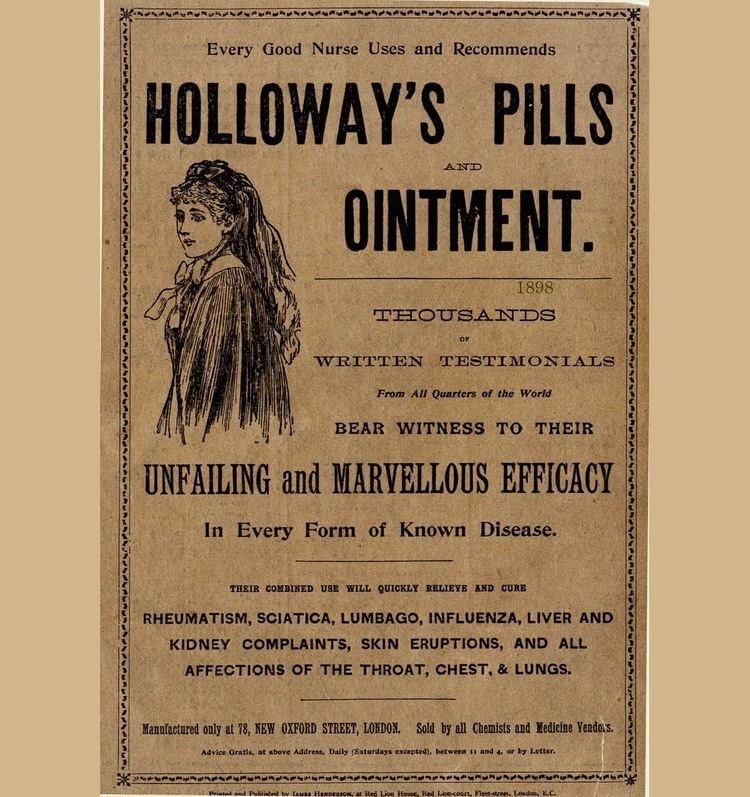 Thomas Holloway Pioneers of Advertising Thomas Holloway the Pill King
