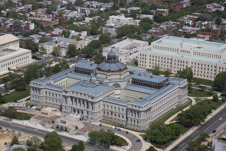 Thomas Jefferson Building Aerial view from the southwest of the Library of Congress Thomas