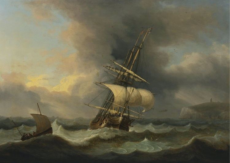 Thomas Luny FileThomas Luny Shortening sail off South Forelandjpg
