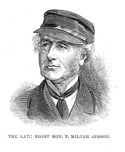 Thomas Milner Gibson Thomas Milner Gibson British Politician Antique Print 1884 eBay