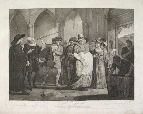 Thomas Ryder (engraver) Thomas Ryder and James Durno Merry Wives of Windsor Act IV Scene II