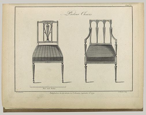 Thomas Sheraton The cabinetmaker and upholsterers drawingbook in three parts