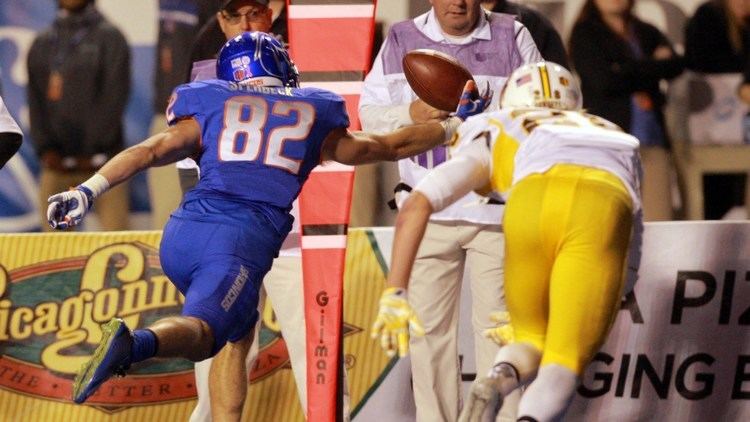 Thomas Sperbeck Boise State WR Thomas Sperbeck Snags Amazing OneHanded Catch