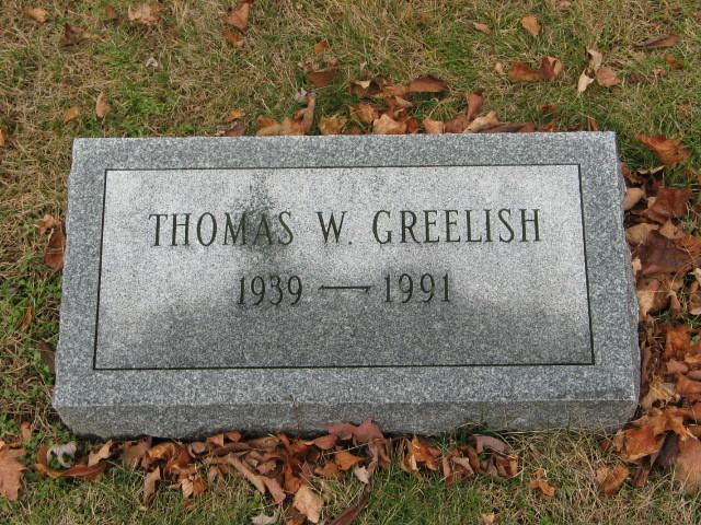 Thomas W. Greelish Thomas W Greelish 1939 1991 Find A Grave Memorial