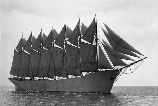 Thomas W. Lawson (ship) Prn only 7 masted schooner ever built