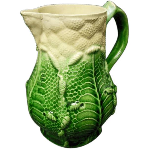 Thomas Whieldon Whieldon Cabbage Leaf Pattern Creamer from antiquegal on