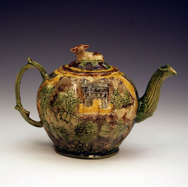 Thomas Whieldon Whieldon Greatbach type teapot Staffordshire pottery by