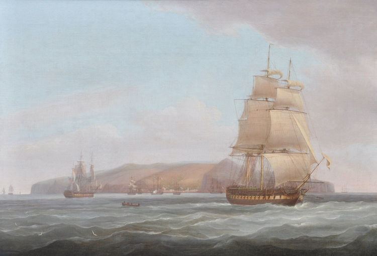 Thomas Whitcombe An English Frigate off Madeira by THOMAS WHITCOMBE John Bennett