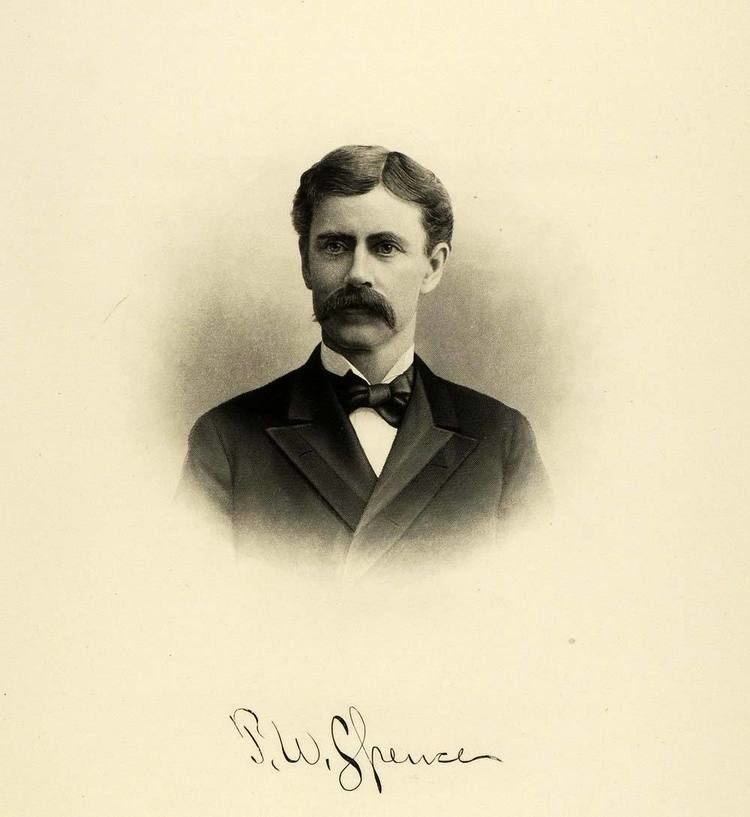 Thomas Wilson Spence 1895 Steel Engraving Portrait Thomas Wilson Spence Milwaukee Lawyer