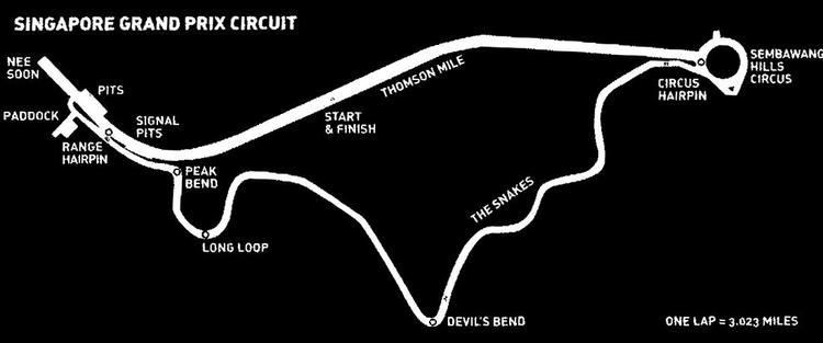 Thomson Road Grand Prix circuit Singapore Track Info