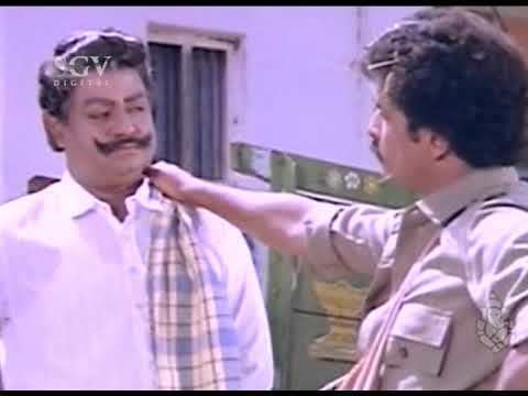 Thoogudeepa Srinivas and Ravichandran Village Comedy Scene | Kannada Movie  Anjada Gandu - YouTube