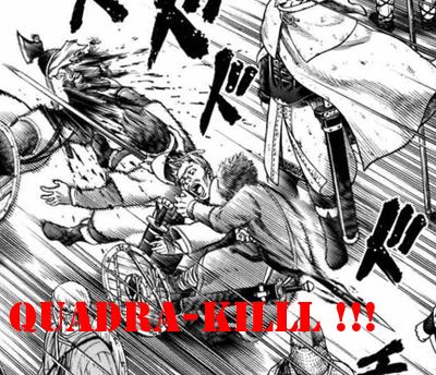 Thorkell the Tall Thorkell throws a spear Vinland Saga One Punch Man