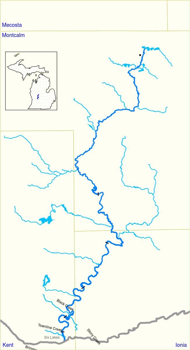 Thornapple River Thornapple River Map