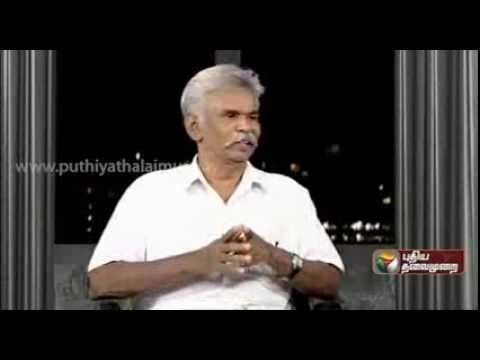 Thozhar Thiyagu, in one of his interviews, while wearing white long sleeves