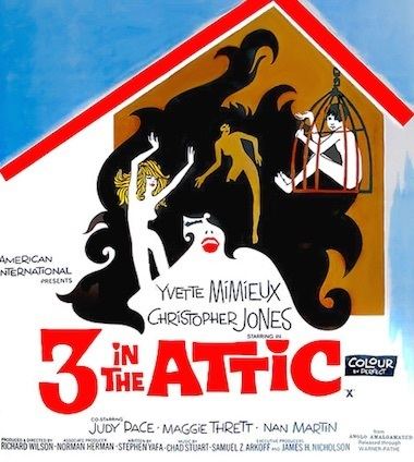 THREE IN THE ATTIC DVD 1968 movie on DVD 1960s Sexual