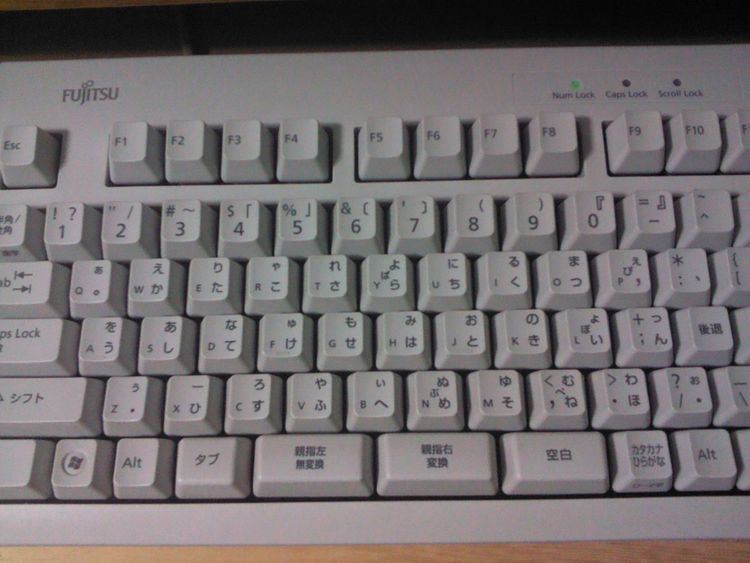 Thumb-shift keyboard