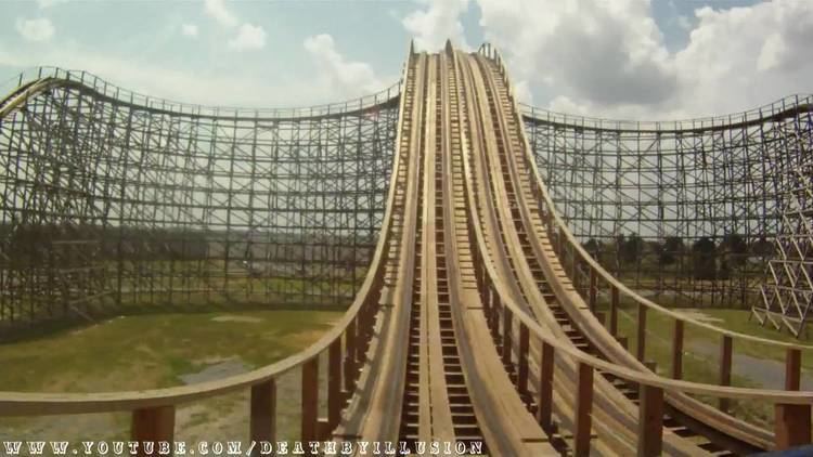 Thunder Road (roller coaster) Thunder Road North Carolina Side Onride Front Seat HD POV