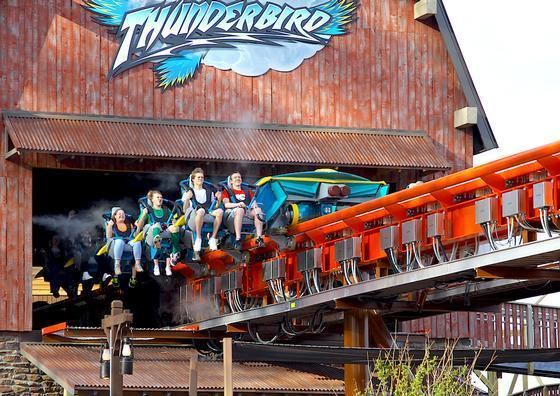 Thunderbird (Holiday World) America39s First Launched Wing Coaster Thunderbird Debuts at