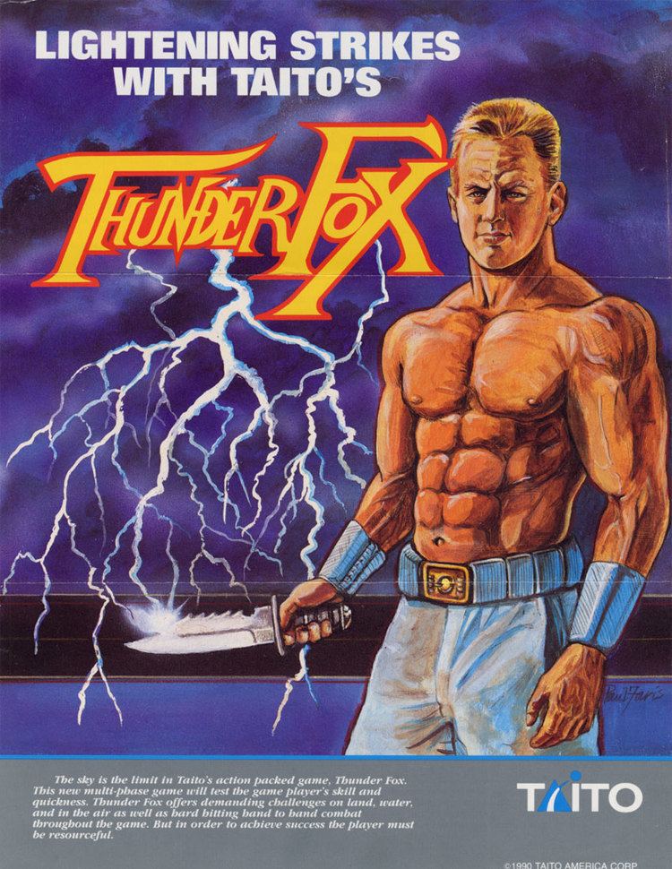 ThunderFox The Arcade Flyer Archive Video Game Flyers Thunder Fox Taito