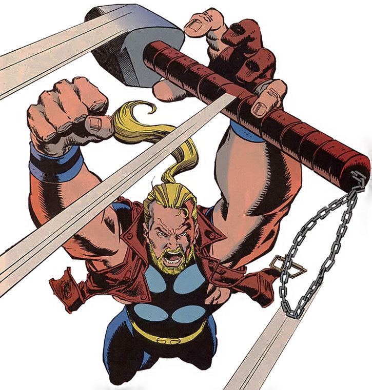 Thunderstrike (Eric Masterson) Thunderstrike Marvel Comics Thor Avengers ally Profile