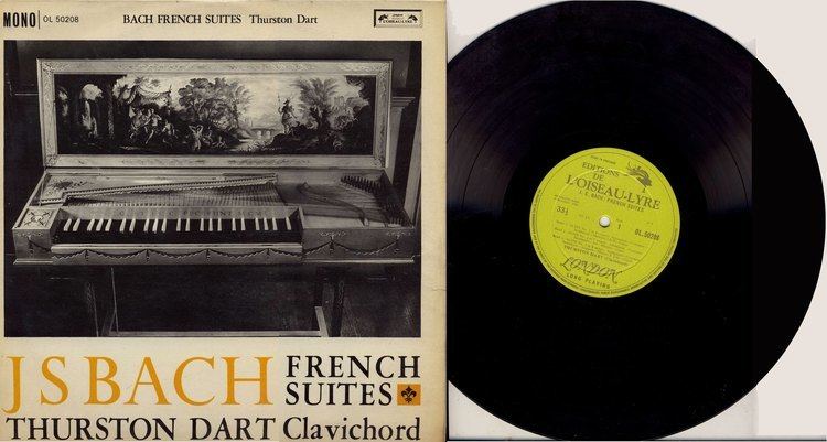 Thurston Dart Thurston Dart clavichord The Six French Suites JS Bach BWV 812