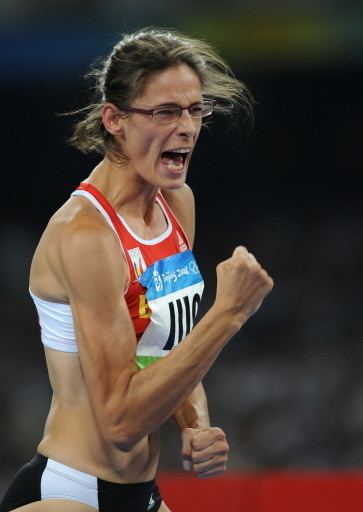 Tia Hellebaut Tia Hellebaut wins Belgium first gold medal
