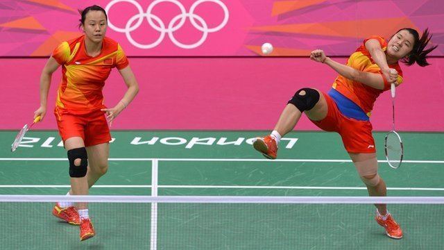 Tian Qing Olympic badminton Chinese duo Tian Qing and Zhao Yunle