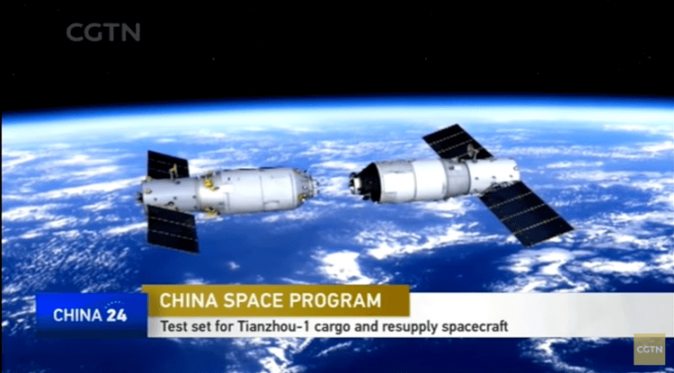 Tianzhou 1 Heres a glimpse of Chinas new Tianzhou1 cargo spacecraft
