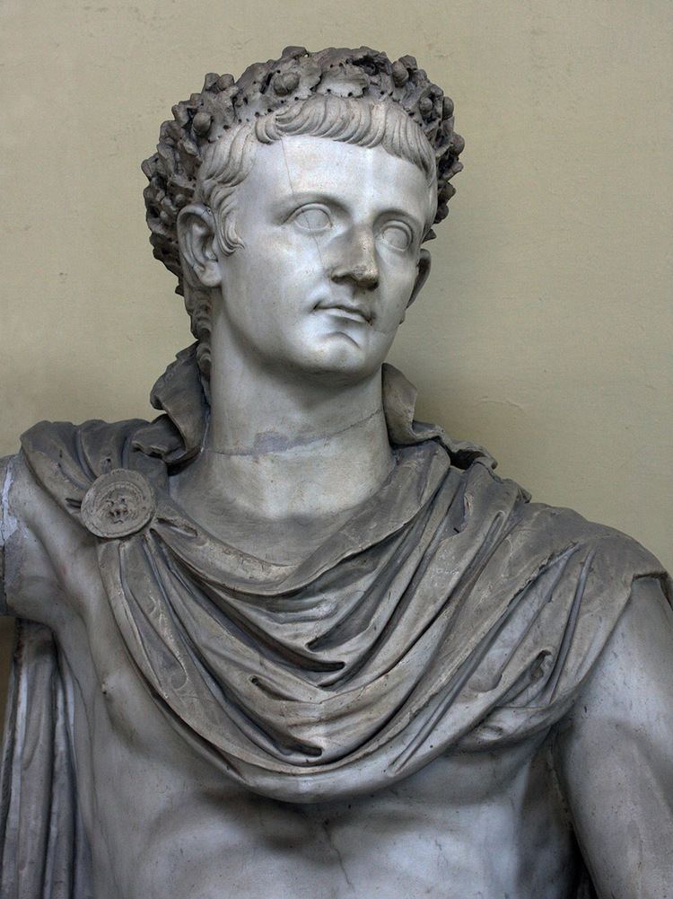 Tiberius Colossal head of Tiberius Rome Vatican Museums