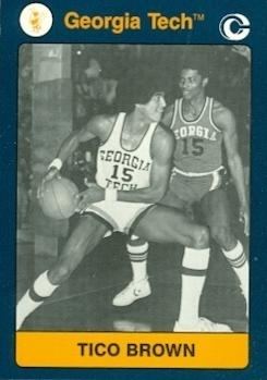 Tico Brown Tico Brown Basketball card Georgia Tech 1991 Collegiate Collection