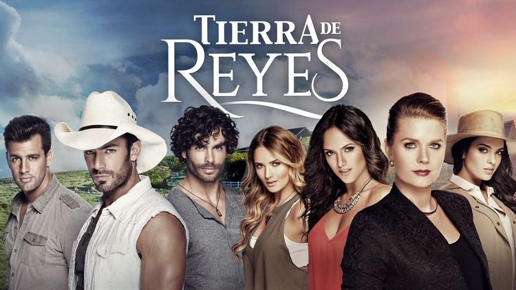 Poster of Tierra de reyes featuring Christian de la Campa, Aarón Díaz, Gonzalo García Vivancov, Ana Lorena Sánchez, Scarlet Gruber, Kimberly Dos Ramos, and Sonya Smith.