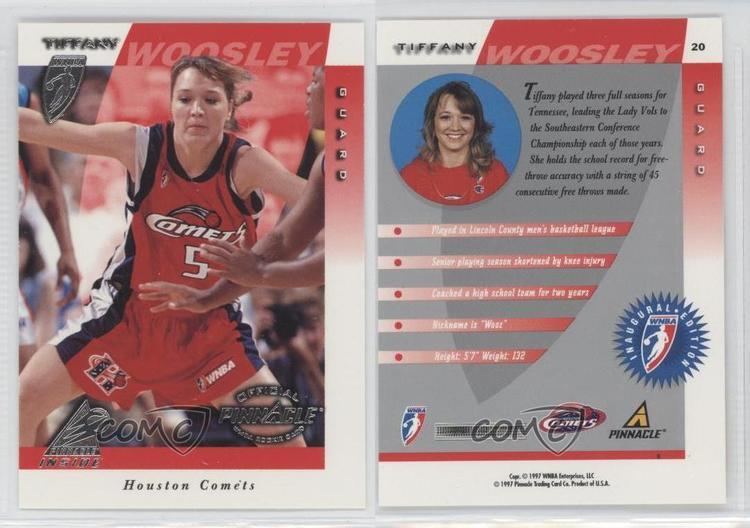 Tiffany Woosley 1997 Pinnacle Inside WNBA 20 Tiffany Woosley Houston Comets WNBA