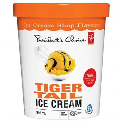 Tiger tail ice cream The CANADIAN DESIGN RESOURCE Presidents Choice Tiger Tail Ice Cream