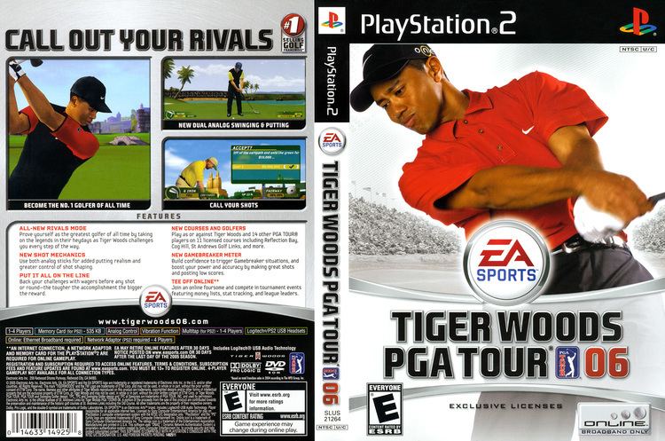 Tiger Woods PGA Tour 06 Tiger Woods PGA Tour 06 Cover Download Sony Playstation 2 Covers