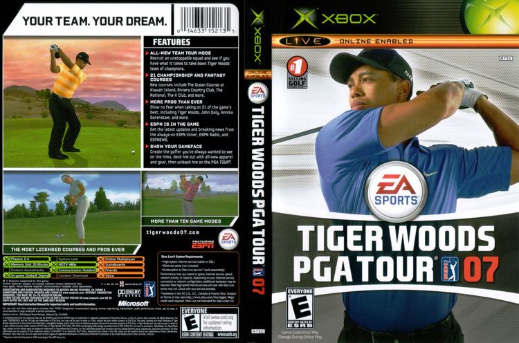 Tiger Woods PGA Tour 07 tiger Woods PGA Tour 07 Cover Download Microsoft Xbox Covers The