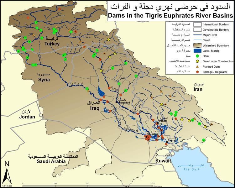 Tigris–Euphrates river system Dams in the Tigris Euphrates river basins