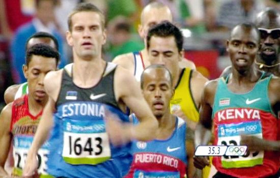Tiidrek Nurme Eesti EKB Liit Tiidrek Nurme jooksis olmpial Eesti rekordi